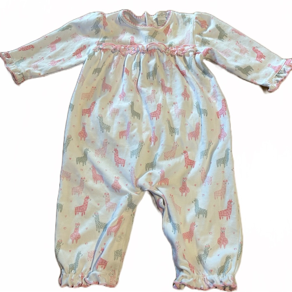Kissy Kissy Llama Ruffle Bodysuit